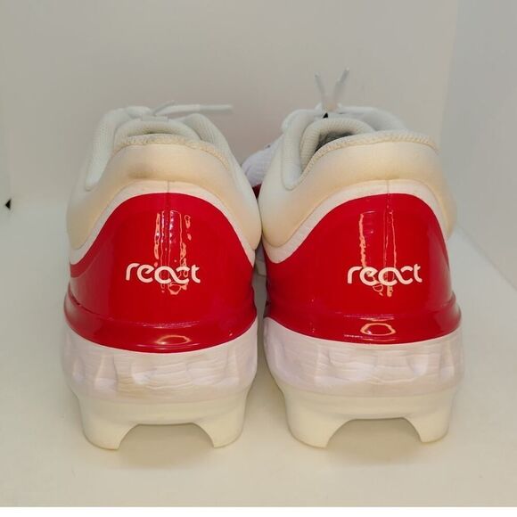 Nike Alpha Huarache Elite Mens NEW w/Tags Red & White Baseball Cleats - sz. 16 - Picture 5 of 7